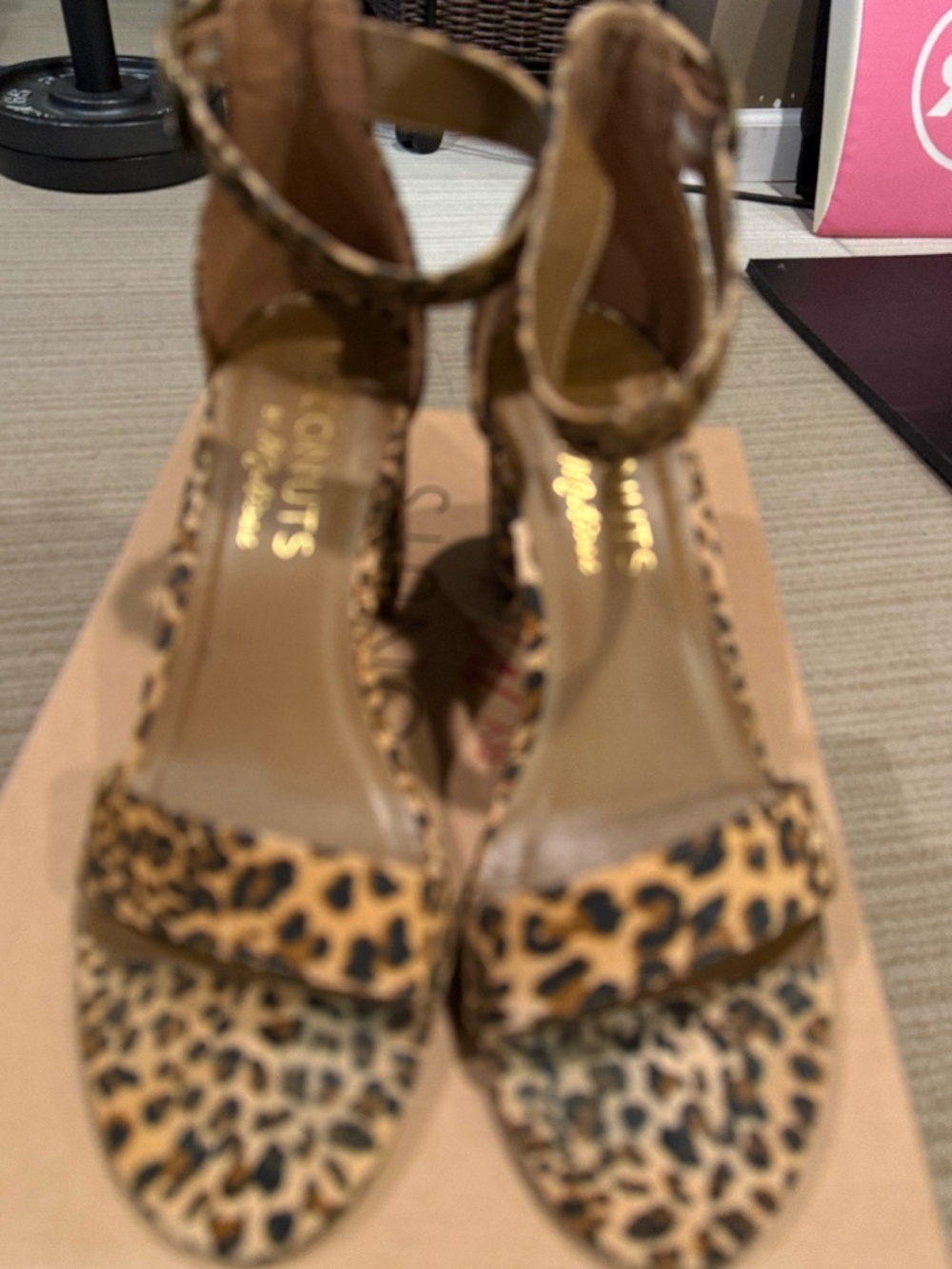 FreePeople Coconut by Matisse Taupe Leopard Heels